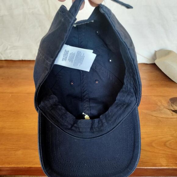 Vintage Polo Ralph Lauren Baseball Cap Strapback Hat Men OSFA Blue RL RLP - Picture 6 of 8